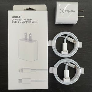 Original 20W PD USB-C Adapter/ 2x cables